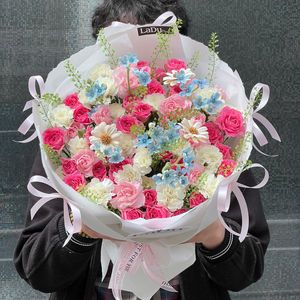 Hoa Mix Tone Hồng